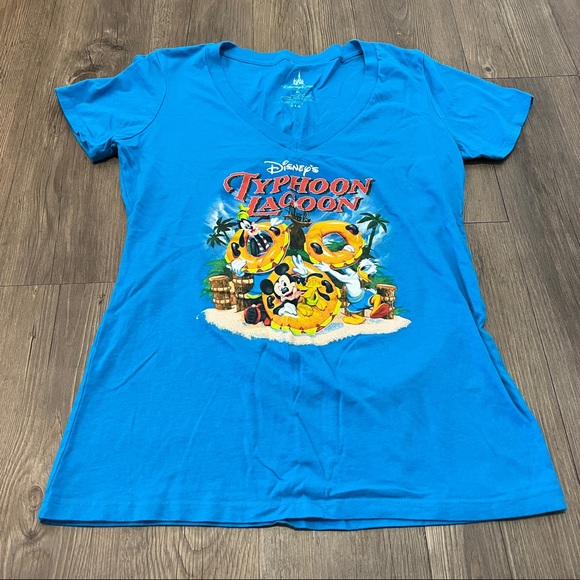 Disney Parks Typhoon Lagoon Women’s V-Neck Tee - Picture 1 of 3